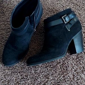 Suede womens boots -ankle length